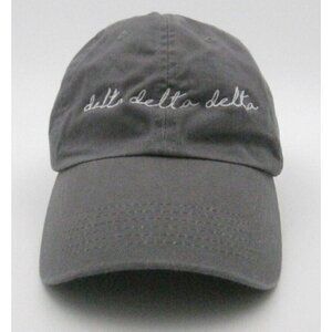 Delta Delta Delta Embroidered Adjustable Hat (A)